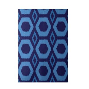 Buy Geometric Blue Indoor/Outdoor Area Rug!