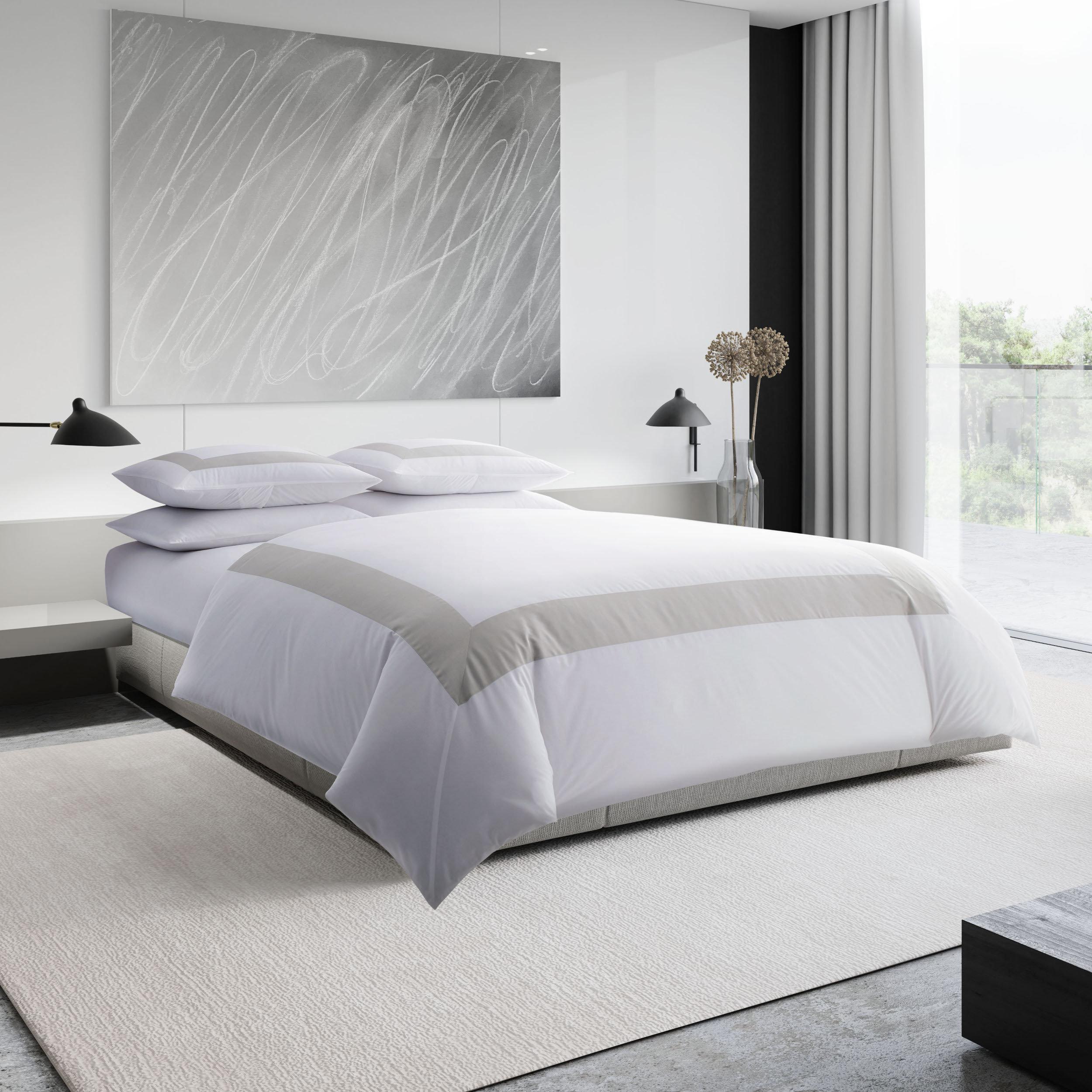 Sateen Band Reversible Comforter Set Allmodern