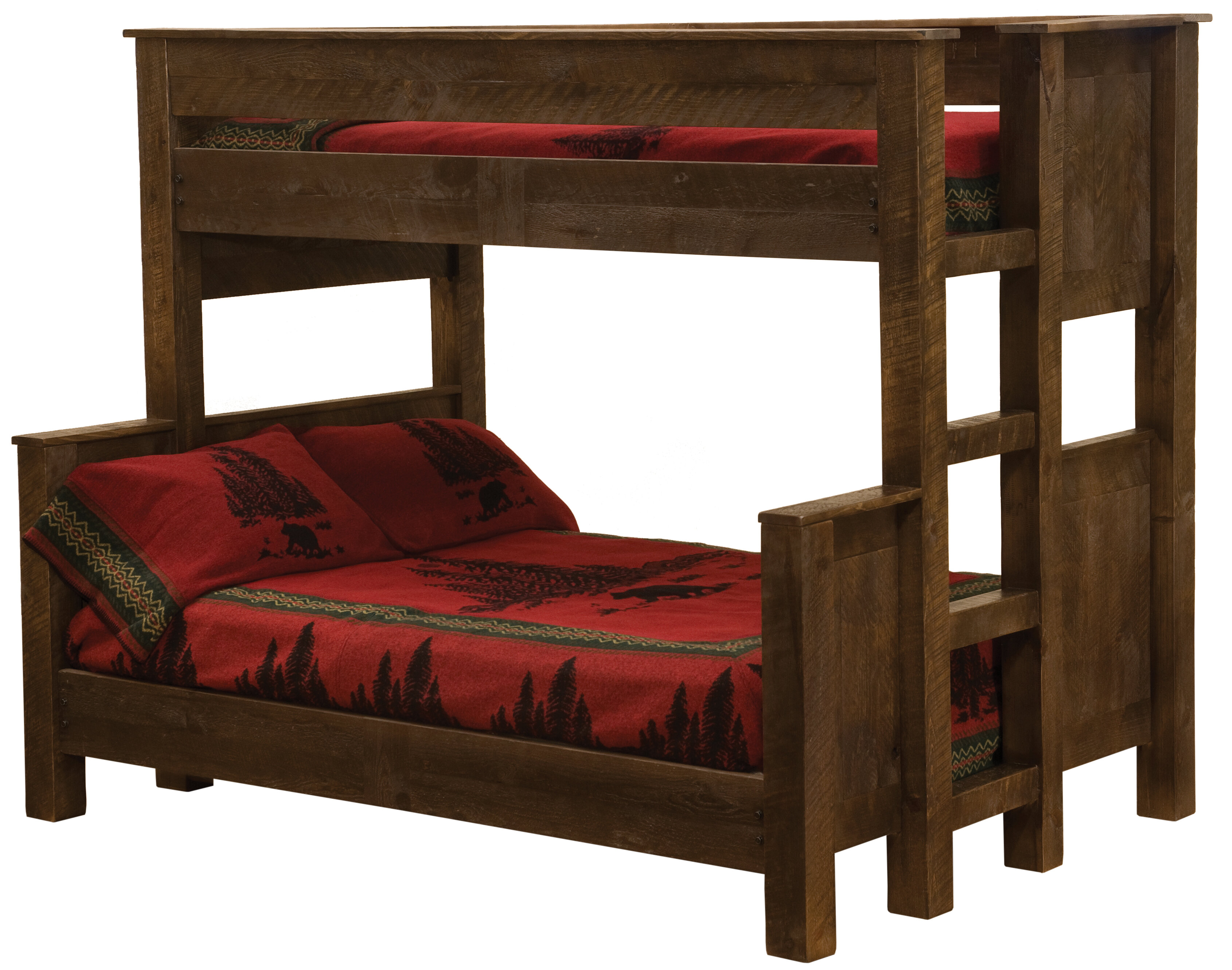 bunk bed with double and single
