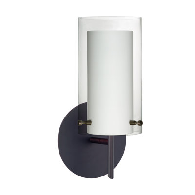 Pahu 1 Light Wall Sconce Besa Lighting Shade Color Clearopal Pahu 1 Light Wall Sconce Besa Lighting