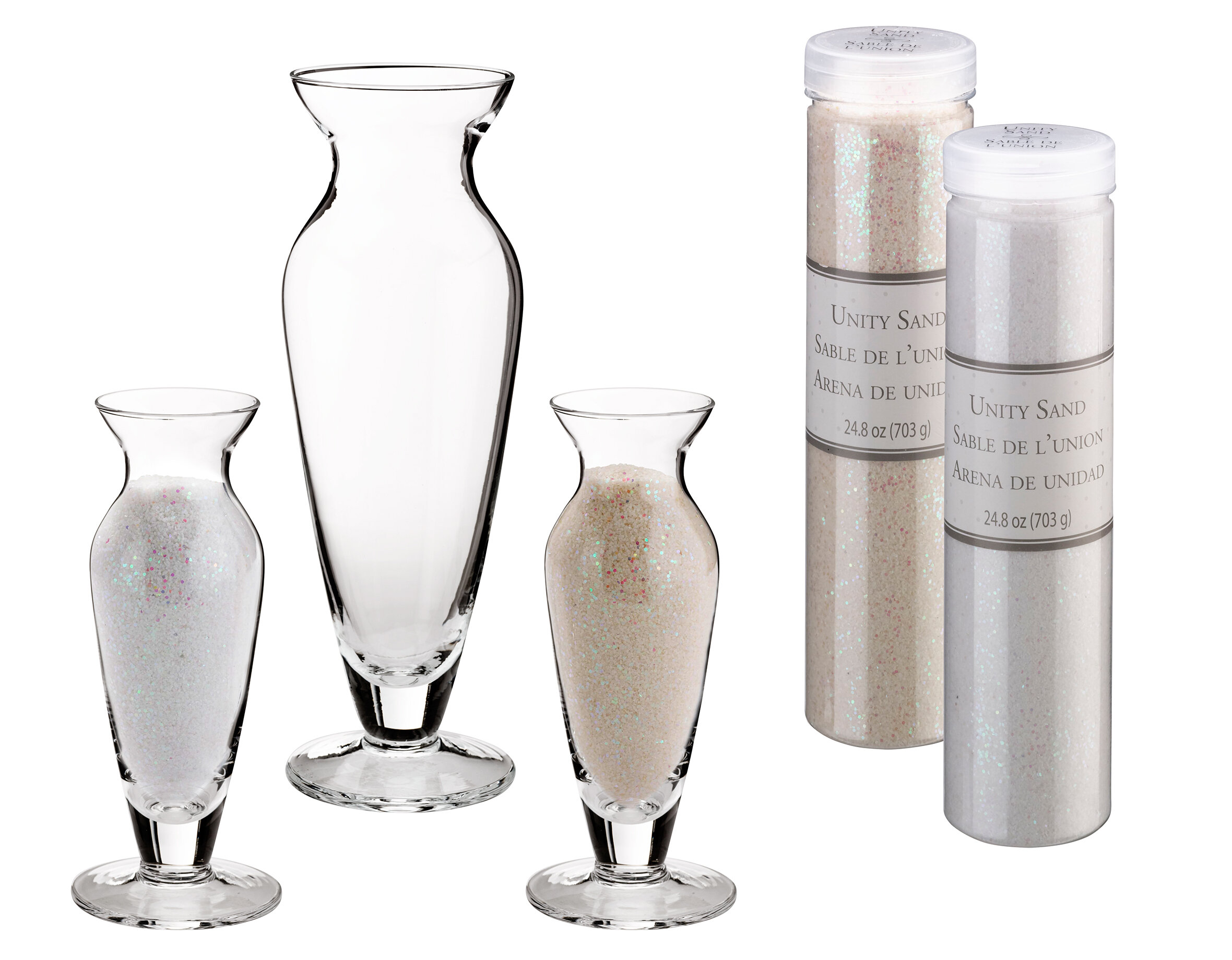 Lillian Rose 5 Piece Wedding Unity Sand Ceremony Vase Set Wayfair