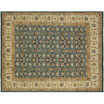 Noori Rug Hand Knotted Area Rug 9'2 x 12'0 Gold/Blue 