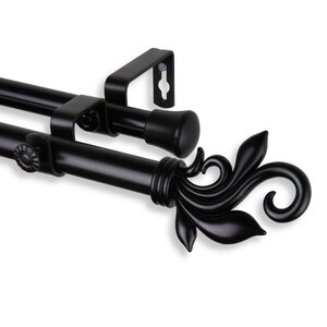 Delilah Double Curtain Rod and Hardware Set