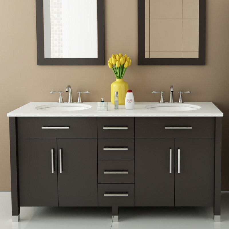 Jwh Living Rana 59 Double Bathroom Vanity Set Wayfair Rana 59 Double Bathroom Vanity Set