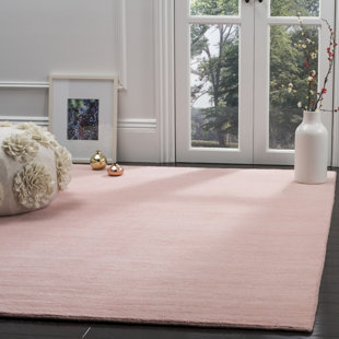 Light Pink Rug For Nursery Wayfair Aghancrossy Hand Loomed Light Pink Area Rug