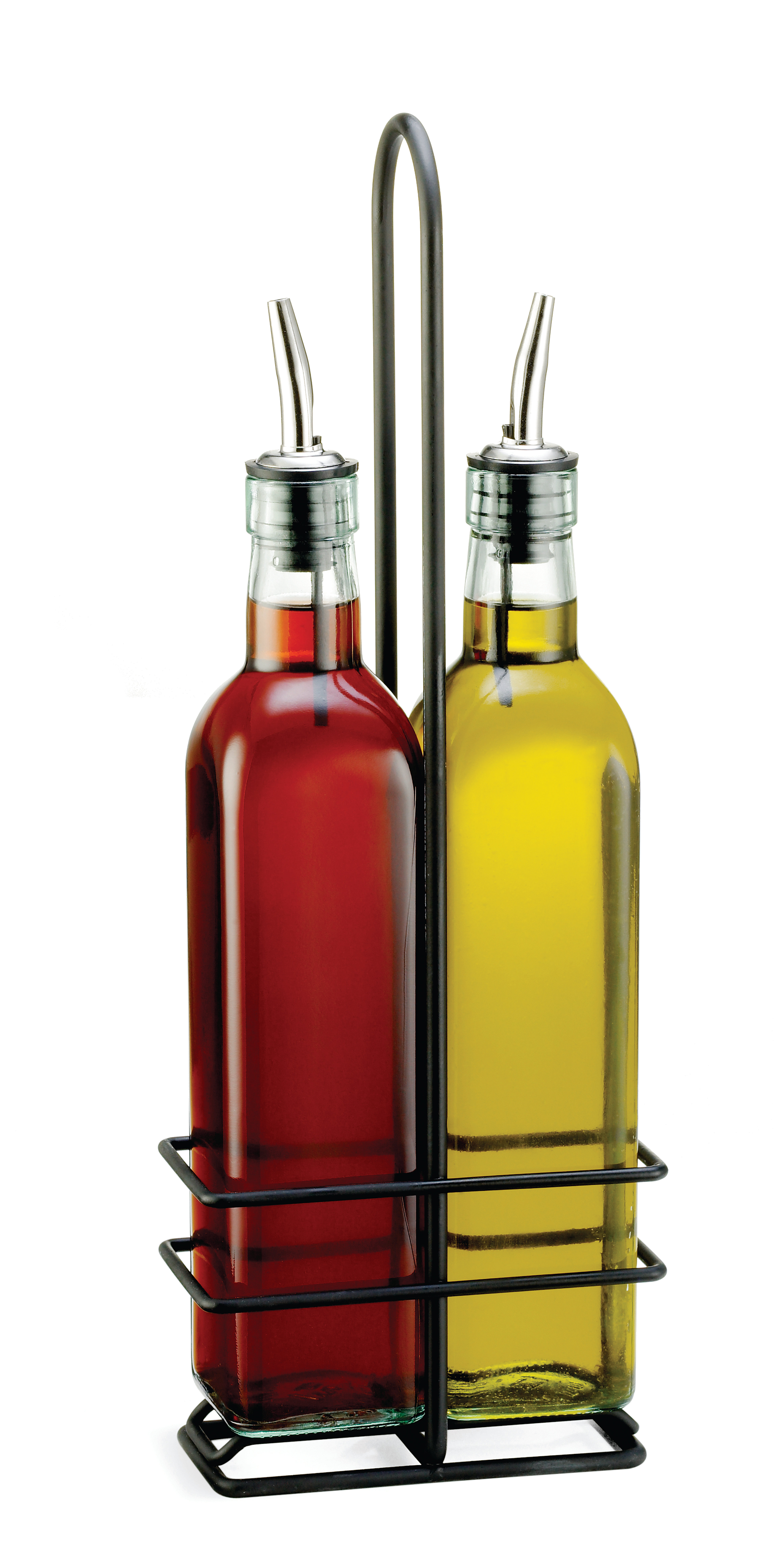 Glass Oil Pot Olive Oil Bottle Flavored Glass Bottle Kitchenware without Drip Plastic Bottle Spout FGASAD 2-in-1 Olive Oil and Vinegar Dispenser 