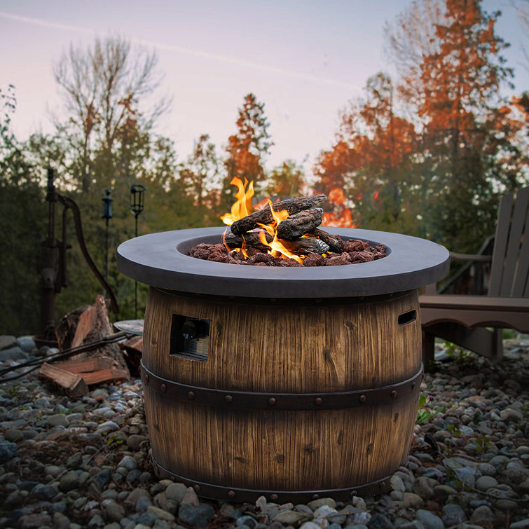 Loon Peak® 32''Outdoor 50000 BTU Wine Barrel Propane Fire ... (755 x 755 Pixel)