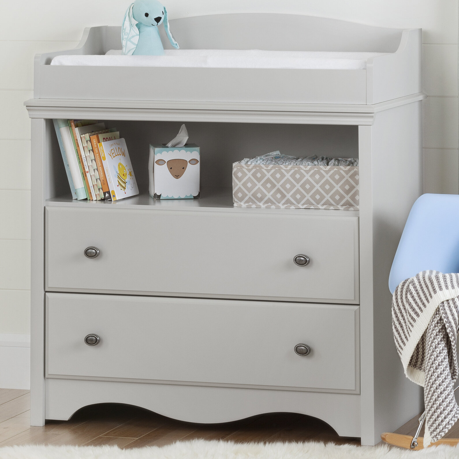 South Shore Angel Soft Grey Changing Table Reviews Wayfair Ca