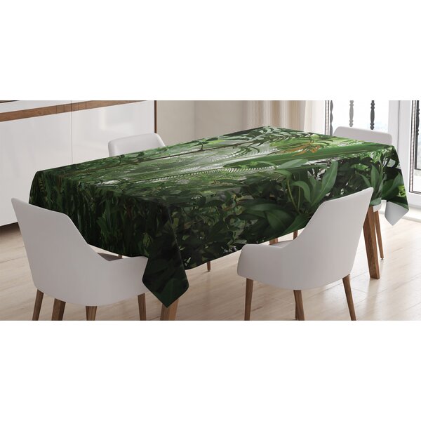 PALM Rectangular Tablecloth 100% Cotton MADE IN ITALY