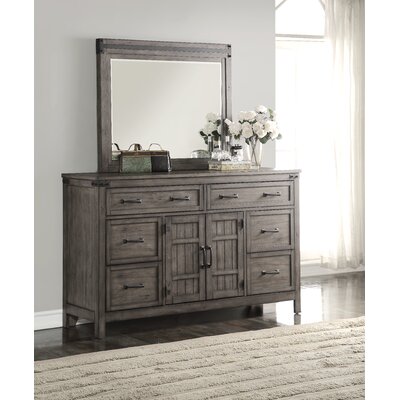 Three Posts Plains 6 Drawer Combo Dresser