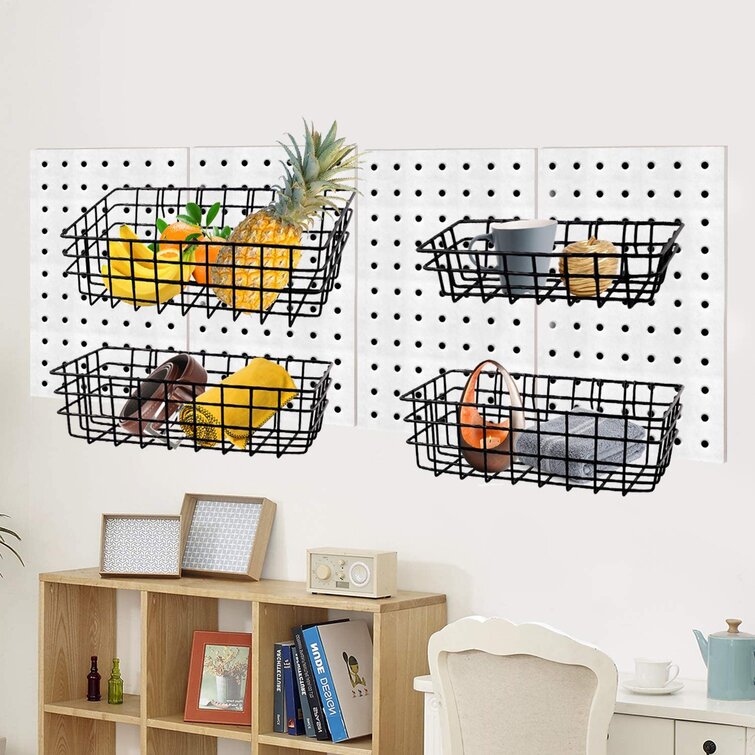 Count of 4 Retails 10.5 Inch Clear Acrylic Shelf for Pegboard Slatwall 