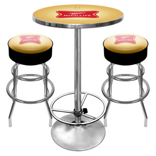 miller lite pub table and chairs