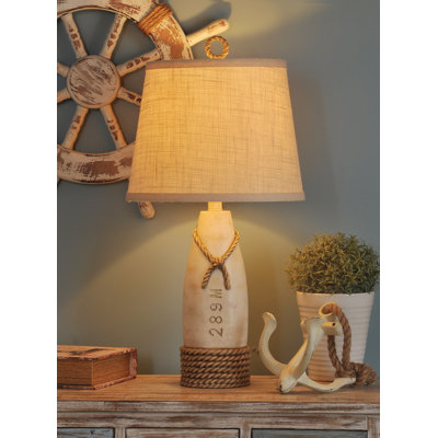 Breakwater Bay Milford 27 Inch Table Lamp Base Color Distressed White