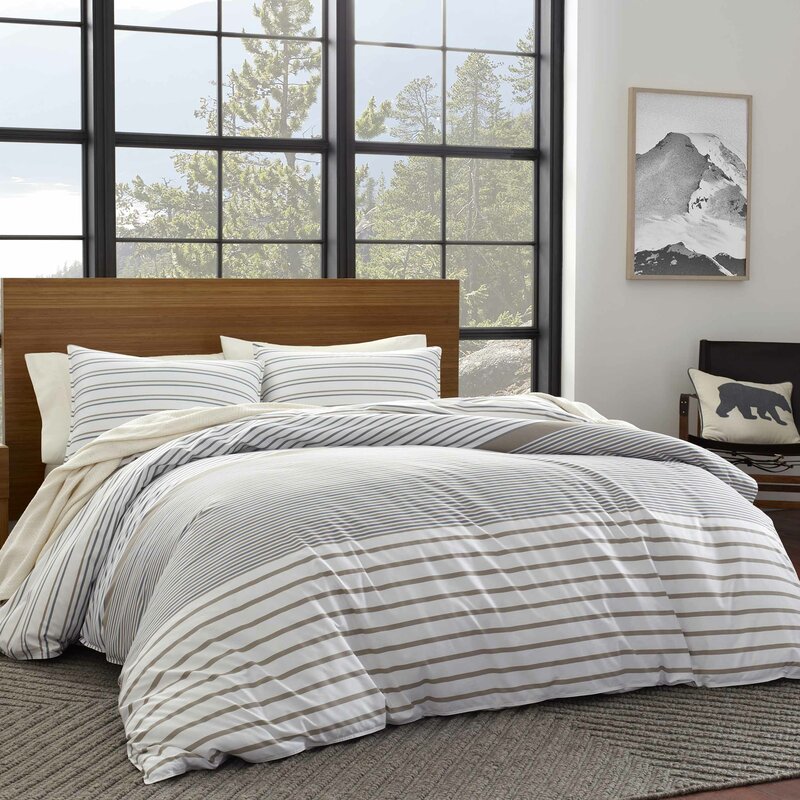 Cooper Stripe Reversible Duvet Cover Set Reviews Joss Main