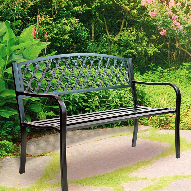 exterior metal benches