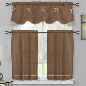 Isla 3 Piece Kitchen Curtain Set