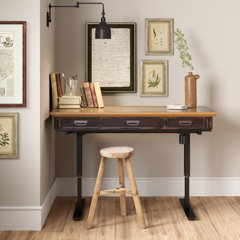 Farmhouse Rustic Built In Outlets Usb Desks Birch Lane