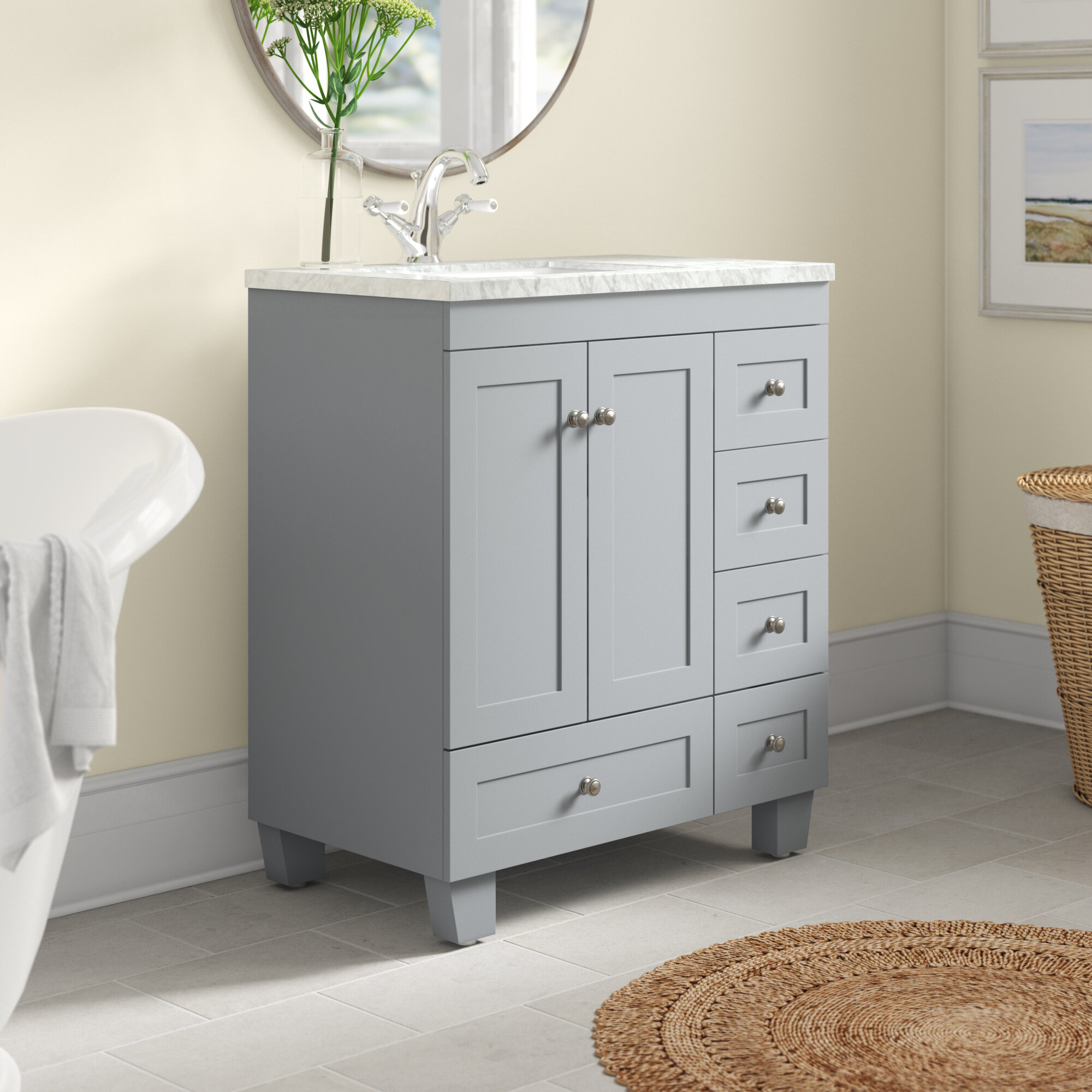 Talbotton Transitional 30 Single Bathroom Vanity Set Reviews