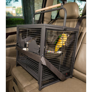 Pet Travel Carrier Bird Cage with Removable Tray