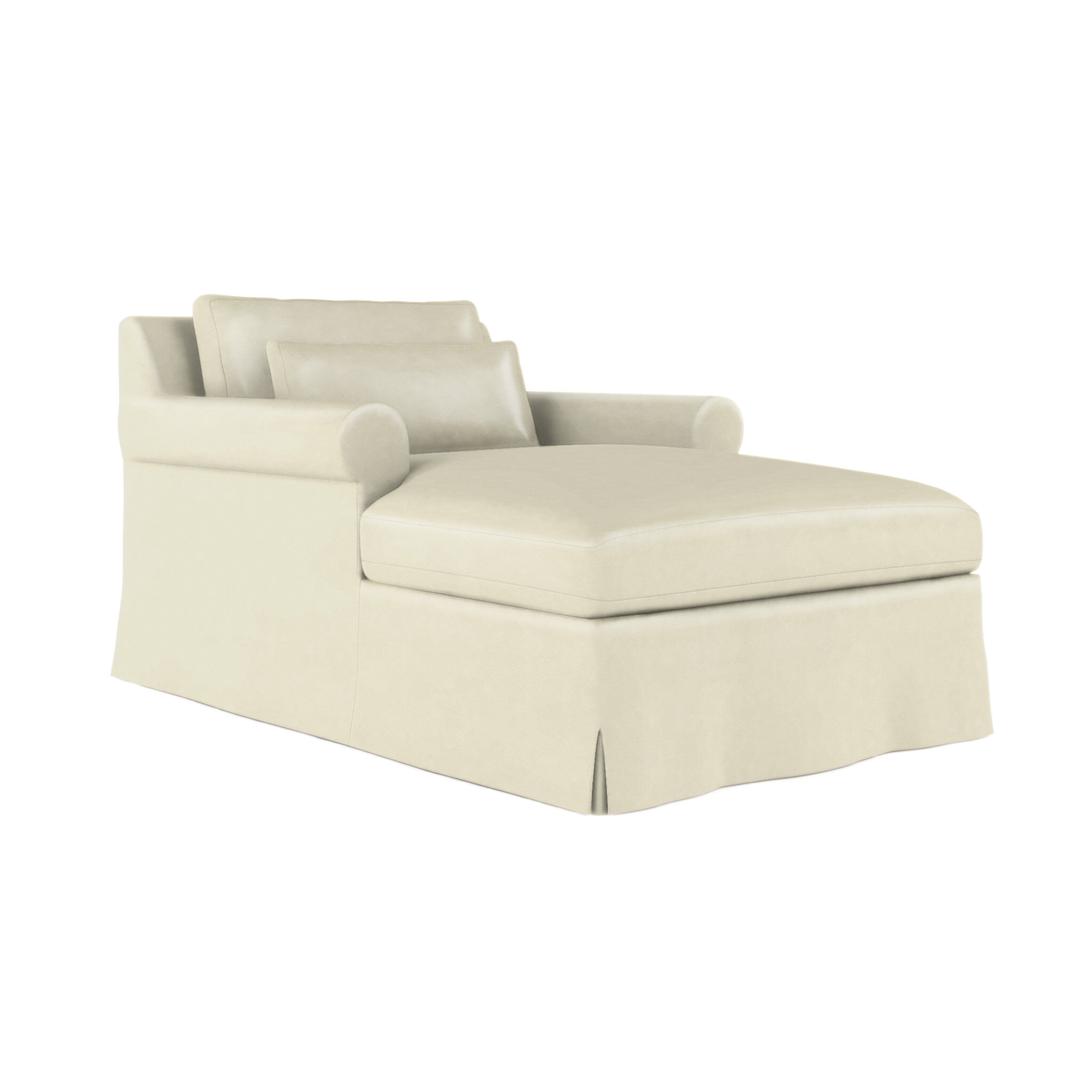 skirted chaise lounge