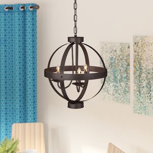 La Sarre 3-Light Candle-Style Chandelier