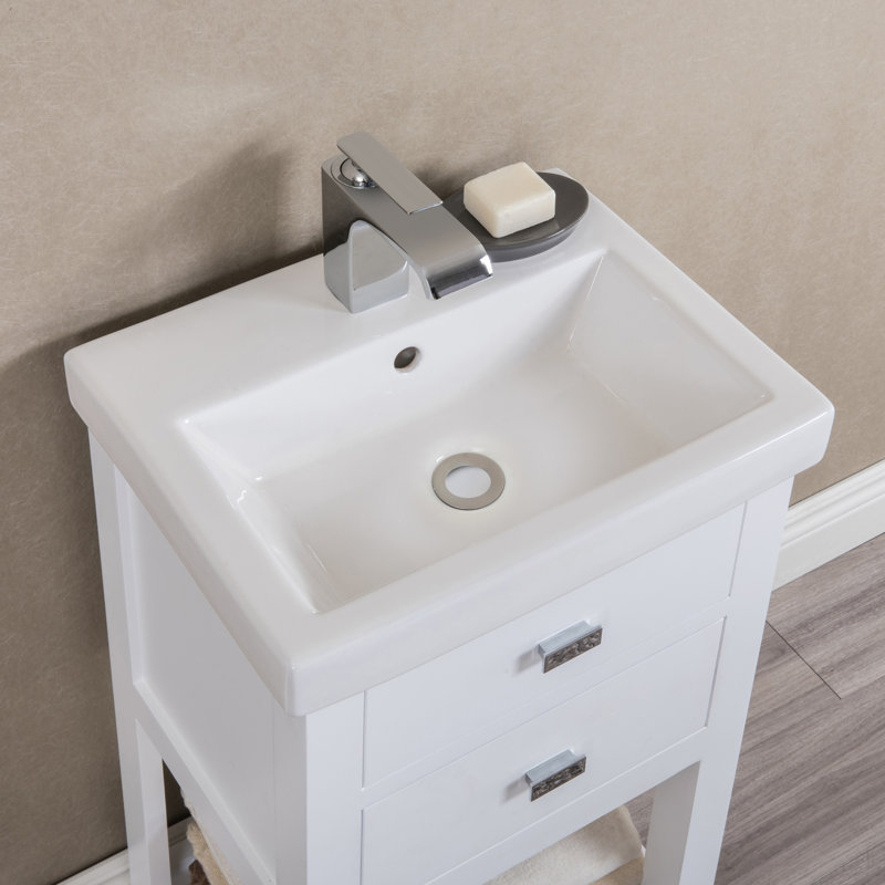 Zipcode Design Knighten 18 Single Bathroom Vanity Set Reviews Knighten 18 Single Bathroom Vanity Set