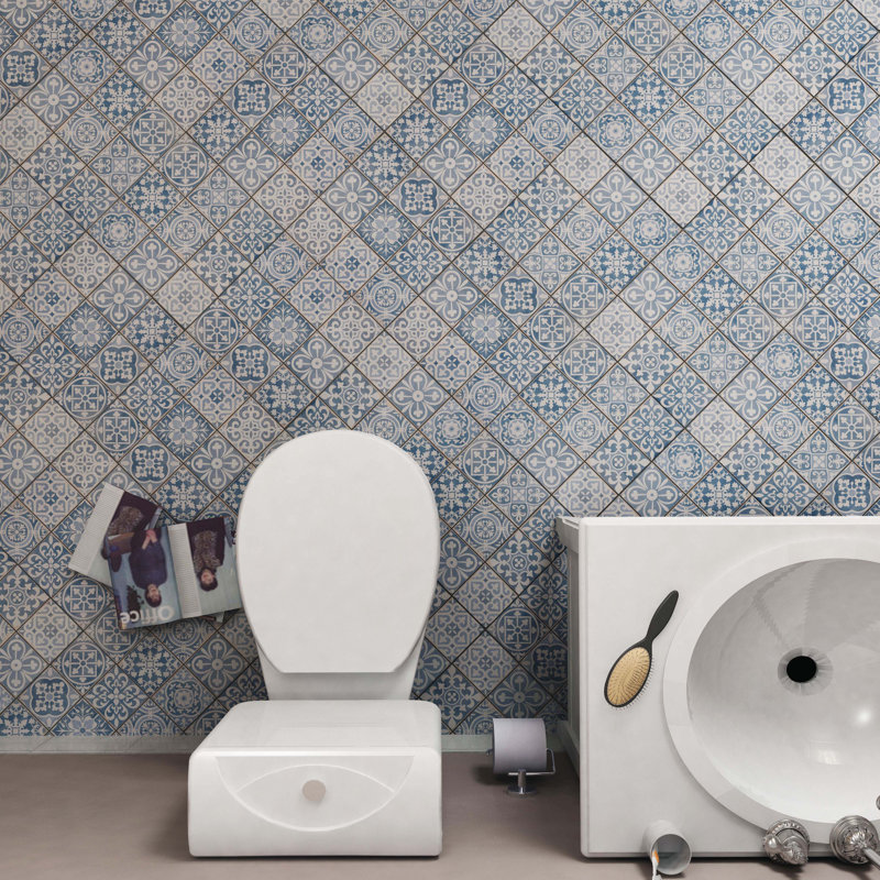 Faventie Azul 13 X Ceramic Field Tile In Blue Reviews Joss Faventie Azul 13 X Ceramic Field Tile