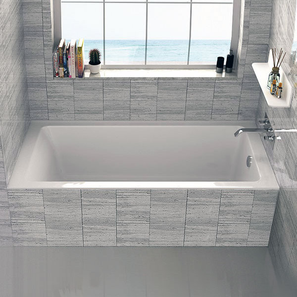 Fine Fixtures Alcove 60 X 30 Drop In Soaking Fiberglass Bathtub Reviews Wayfair