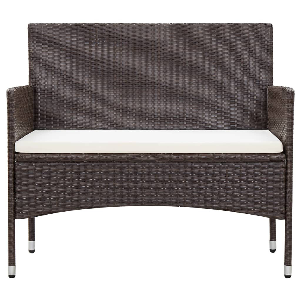 Red Barrel Studio Bradlec Rattan Garden Bench Reviews Wayfair