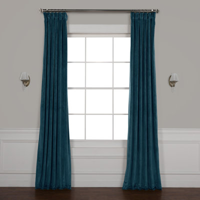 Dark Blue Velvet Curtains Wayfair