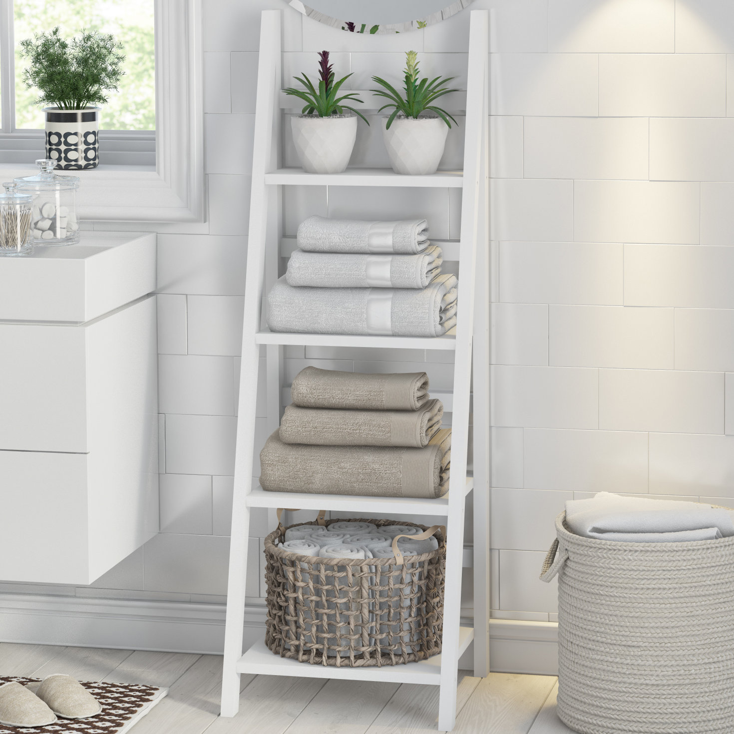 Brambly Cottage Eucptus 8 x 8cm Bathroom Shelf Brambly Cottage Eucptus 8 x 8cm Bathroom Shelf