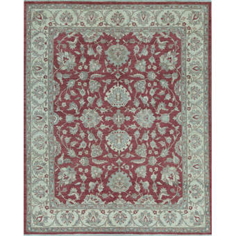 Bokara Rug Co Inc Oriental Hand Knotted Wool Rust Ivory Area Rug Perigold