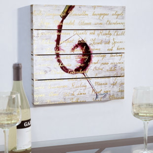 Wine List Textual Art on review