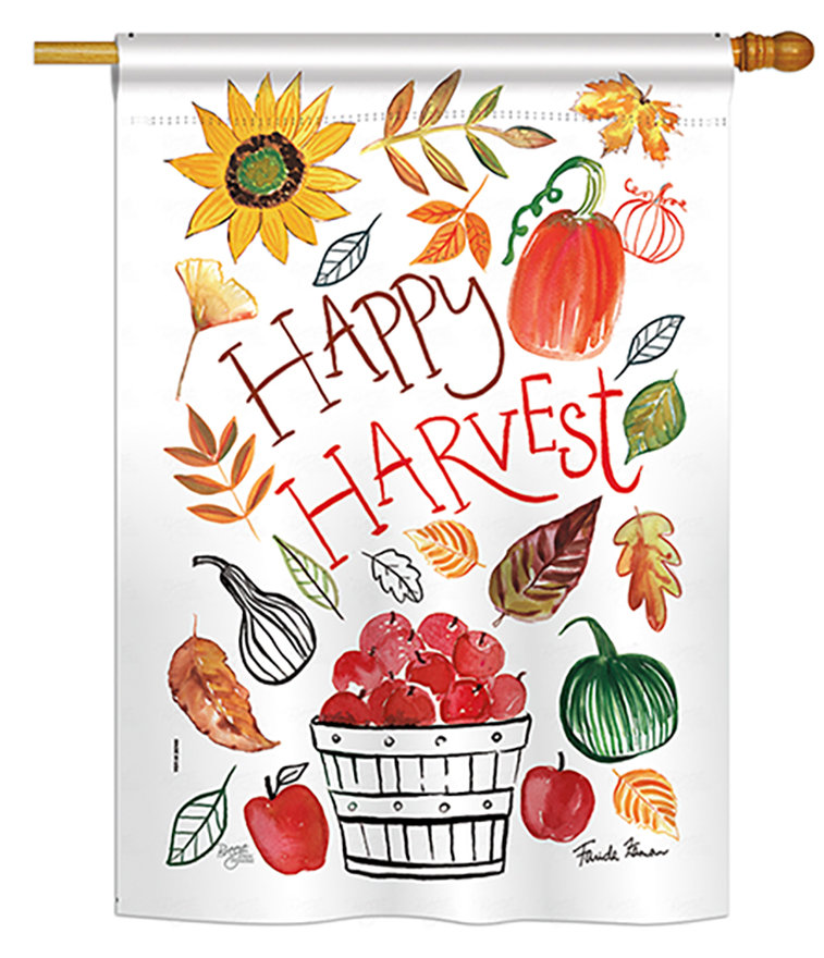 Breeze Decor Home Be Grateful Fall 2 Sided Polyester 40 X 28 In Garden Flag Wayfair