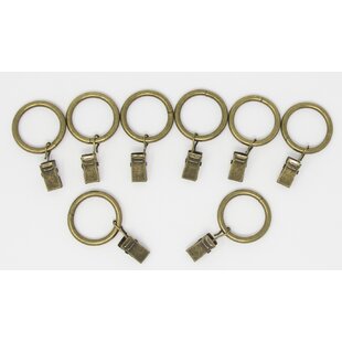 12 x 38mm Curtain Rings Electro Brass Curtain Ring 5782 2 Packs of 6 