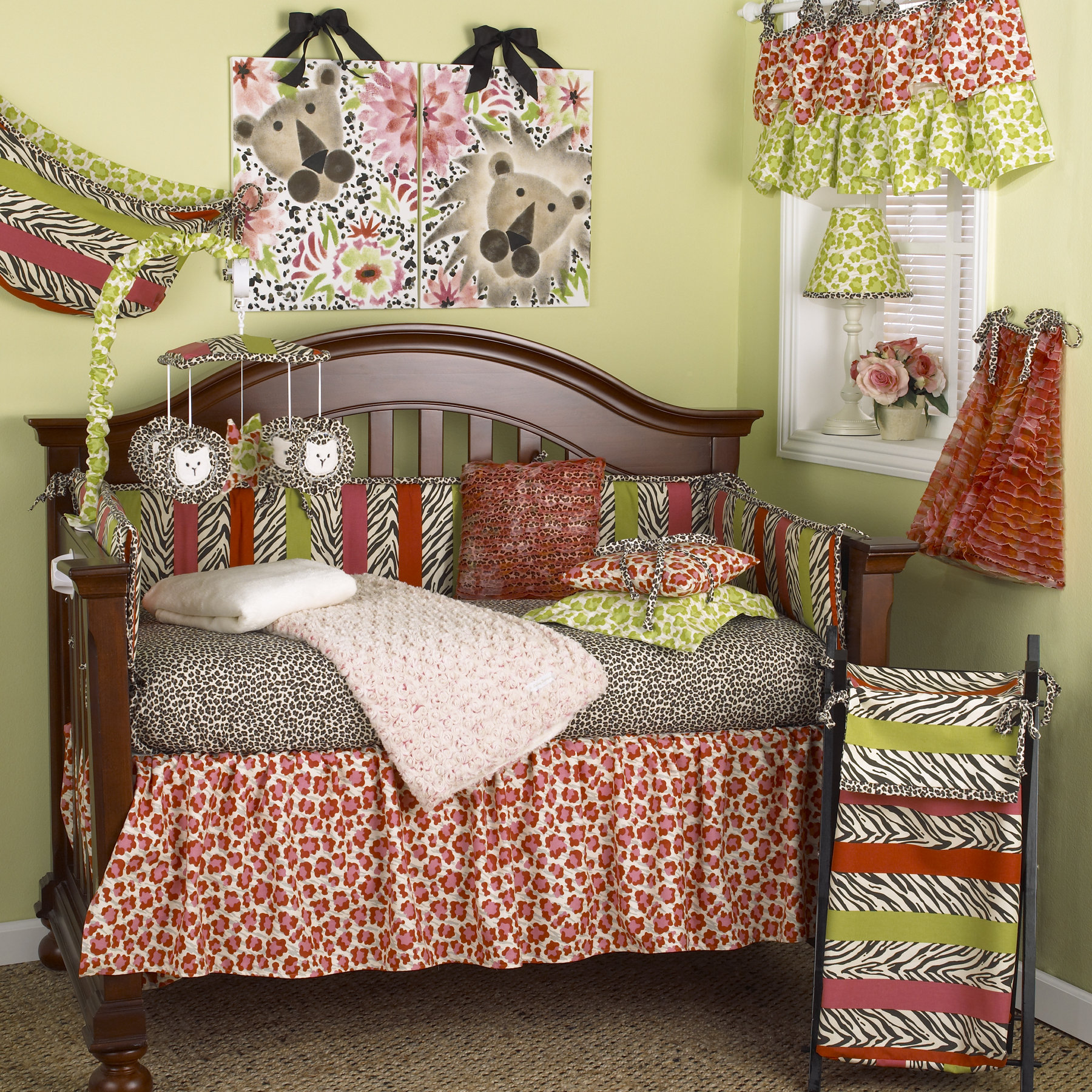 Indigo Safari Flat Crib Sheet Wayfair