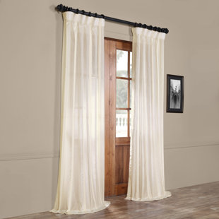 Back Tab White Sheer Curtains Wayfair