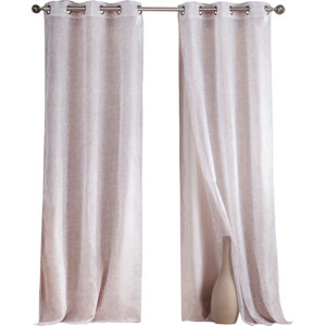 Wendell Solid Sheer Curtain Panels