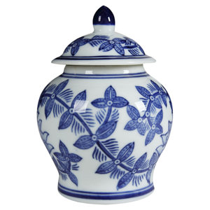 Lidded Ceramic Renee Decorative Jar