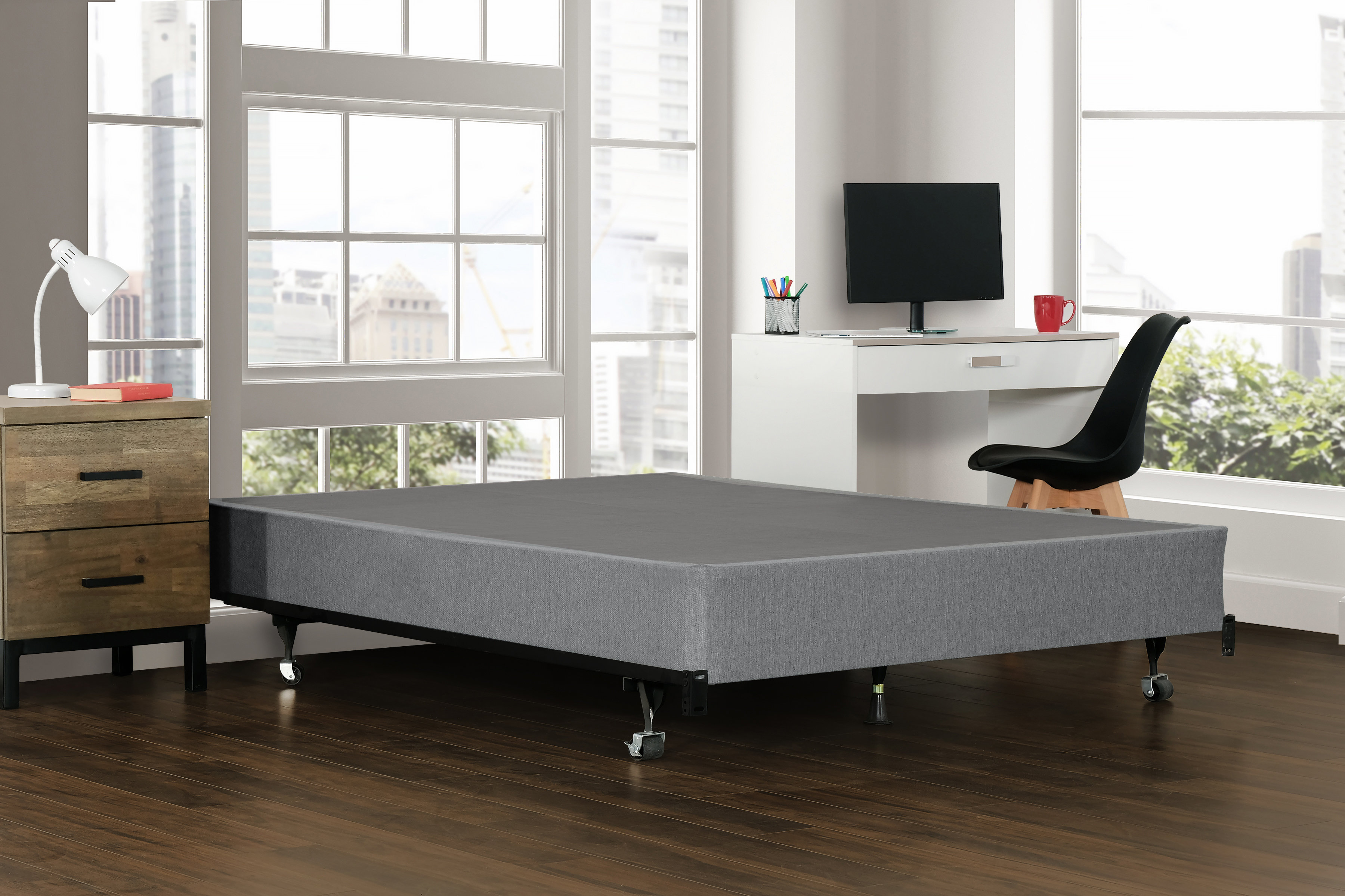 Alwyn Home Niamh Upholstered Folding Box Spring Foundation & Reviews