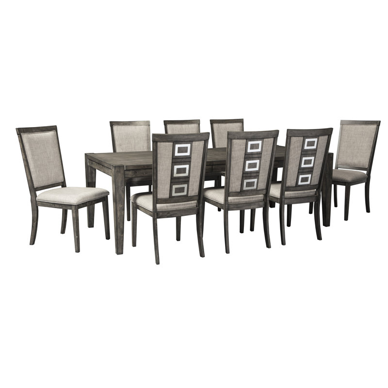 World Menagerie Barr 9 Piece Dining Set Reviews Wayfair