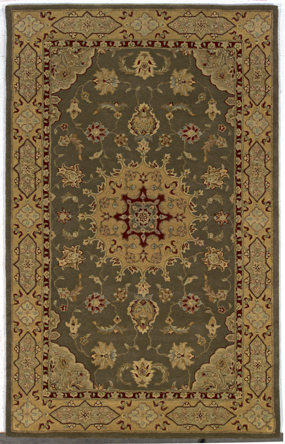 Continental Rug Company Uptown Oriental Handmade Tufted Wool Olive Area ...