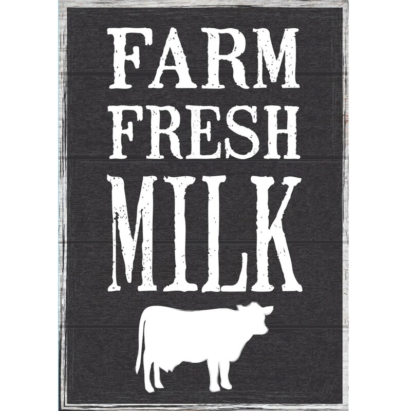 Hillman Aluminum Farm Fresh Milk Novelty Sign Wayfair