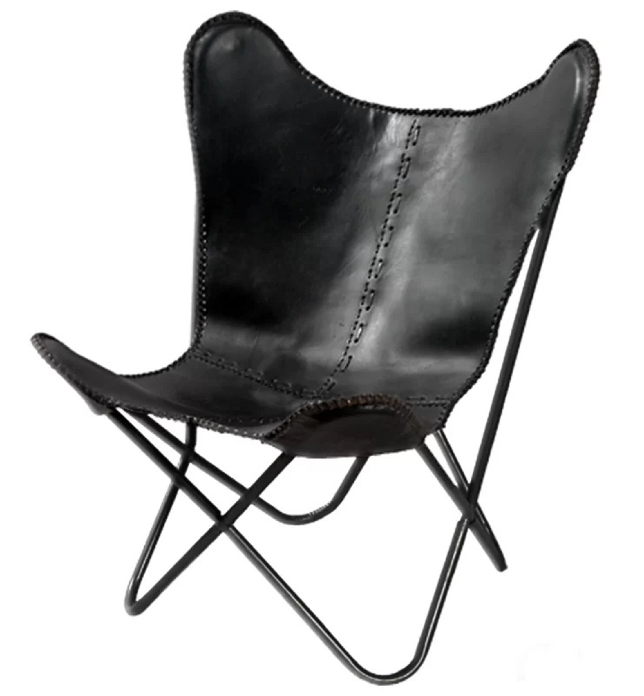 leather butterfly chair
