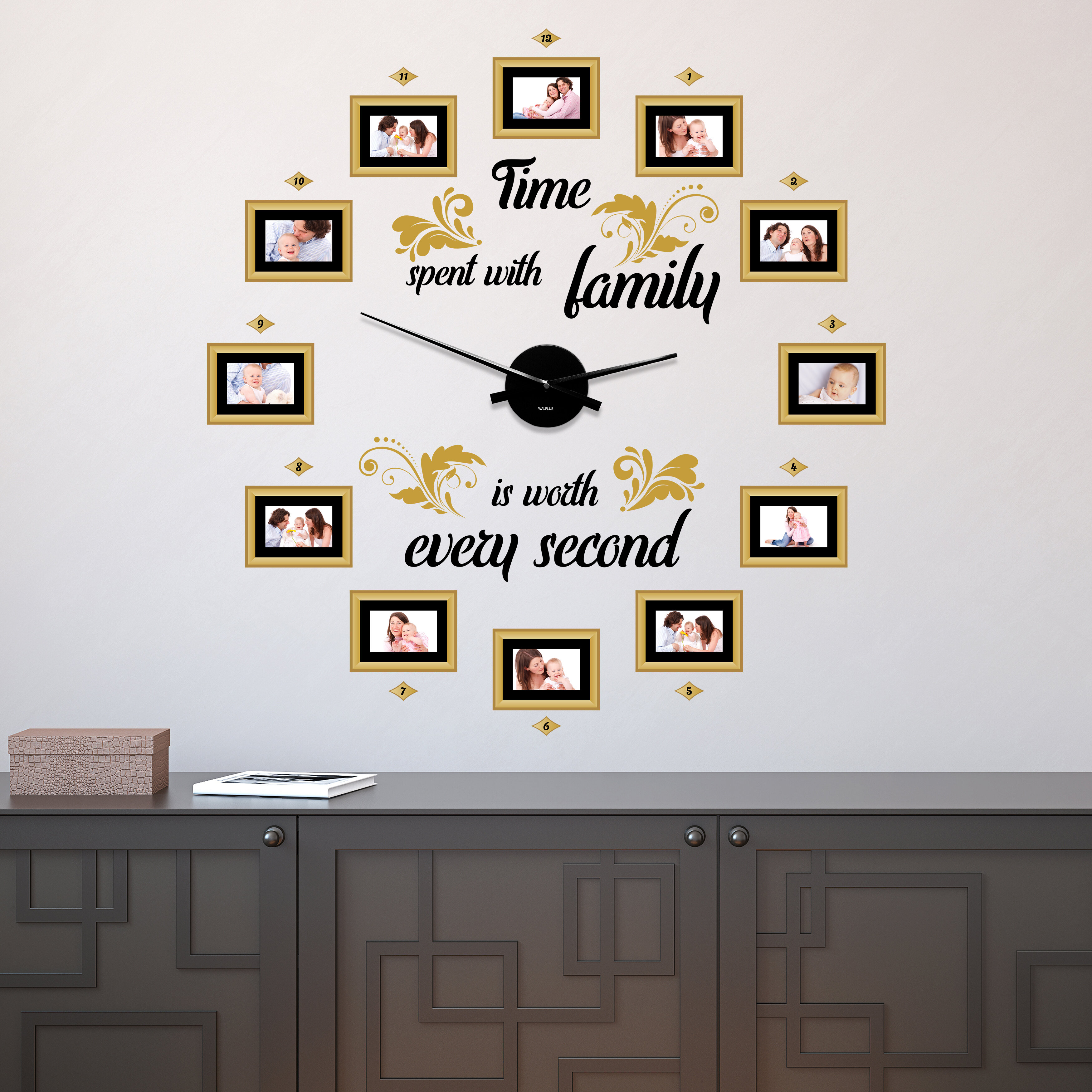 Family Picture Wall Clock Chestfamily