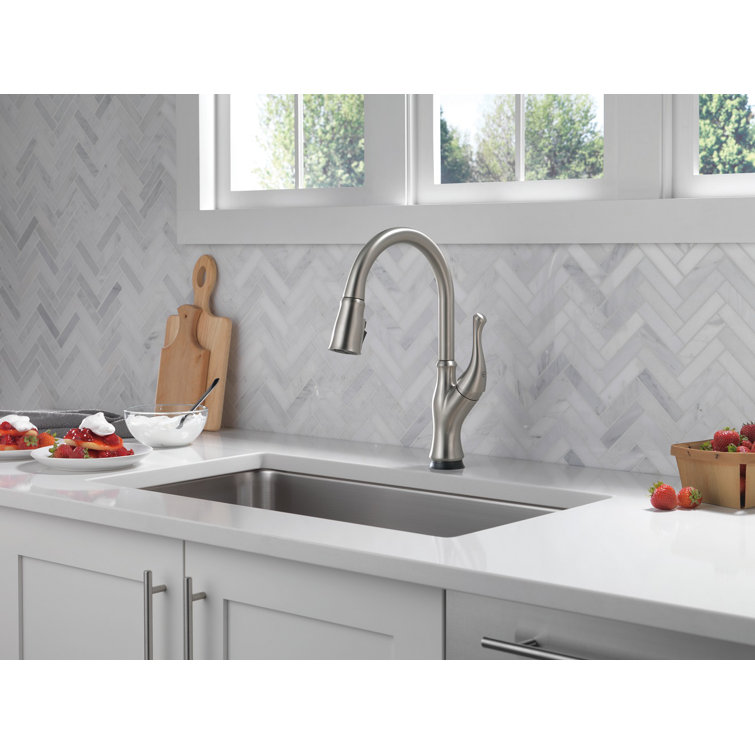 Ophelia Pull Down Touch Single Handle Kitchen Faucet with Touch2O,  ShieldSpray, and Diamond Seal Technology and with Accessories