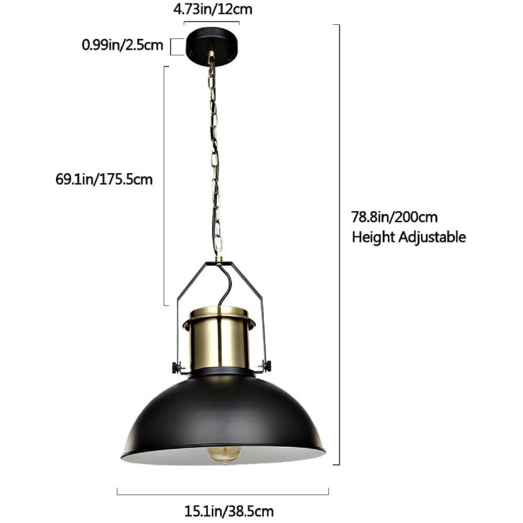Longshore Tides Industrial Nautical Pendant Light, 15