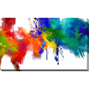 Latitude Run Sea Of Colors Print On Canvas Wayfair