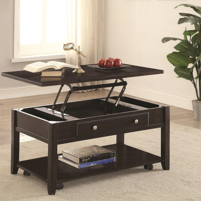 Marisa Modern Lift Top Wooden Coffee Table With Storage Marisa Modern Lift Top Wooden Coffee Table With Storage
