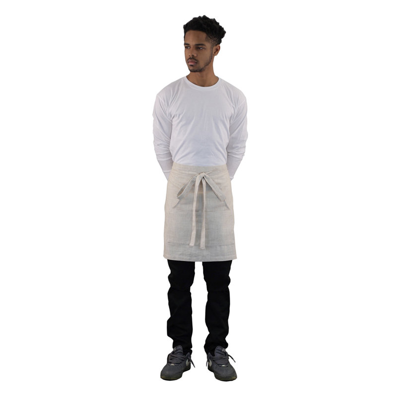Server's 4 Pocket Linen Half Apron
